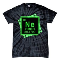 Neon Element Chemistry Periodic Table Science Nerd Tie-Dye T-Shirt