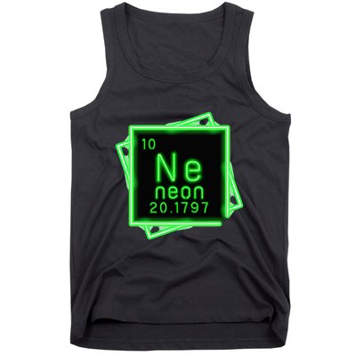Neon Element Chemistry Periodic Table Science Nerd Tank Top
