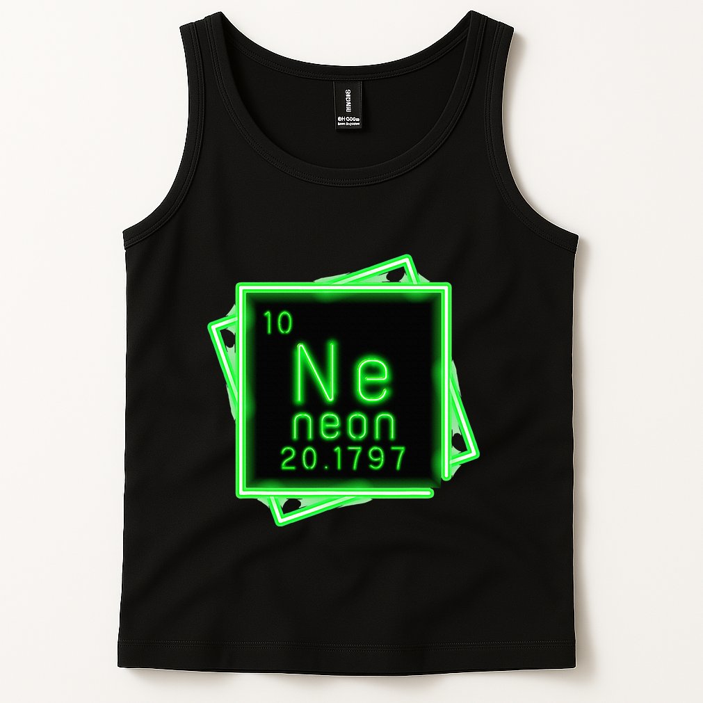 Neon Element Chemistry Periodic Table Science Nerd Tank Top