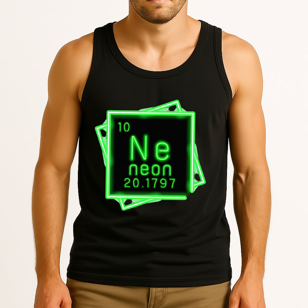 Neon Element Chemistry Periodic Table Science Nerd Tank Top