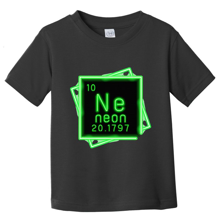 Neon Element Chemistry Periodic Table Science Nerd Toddler T-Shirt