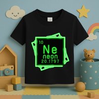Neon Element Chemistry Periodic Table Science Nerd Toddler T-Shirt