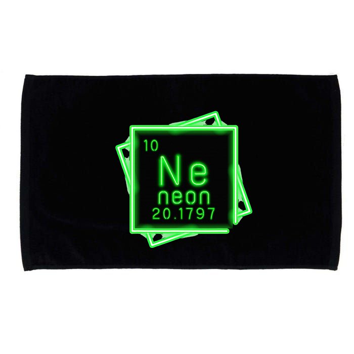 Neon Element Chemistry Periodic Table Science Nerd Microfiber Hand Towel