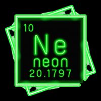 Neon Element Chemistry Periodic Table Science Nerd Visor