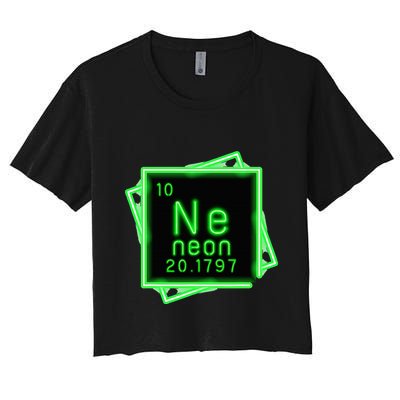Neon Element Chemistry Periodic Table Science Nerd Crop Top