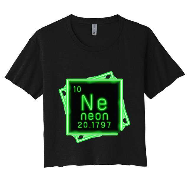 Neon Element Chemistry Periodic Table Science Nerd Crop Top