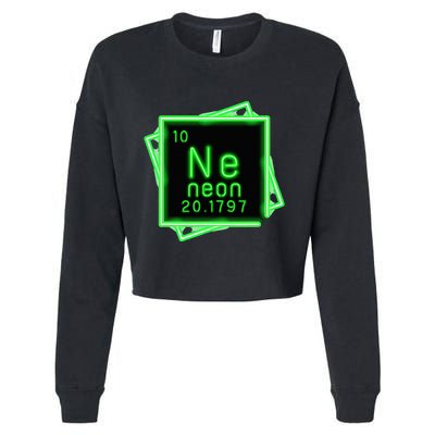 Neon Element Chemistry Periodic Table Science Nerd Cropped Pullover Crew