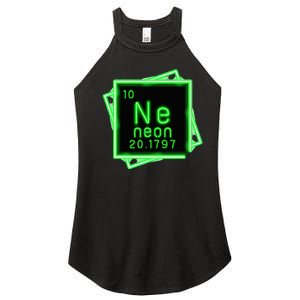 Neon Element Chemistry Periodic Table Science Nerd Women's Perfect Tri Rocker Tank