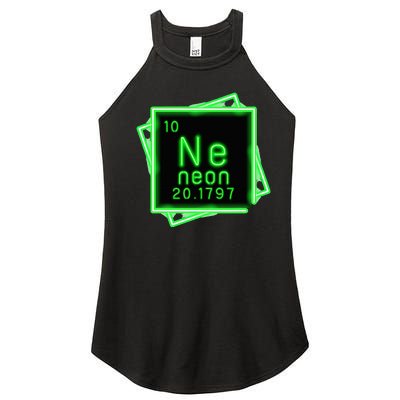 Neon Element Chemistry Periodic Table Science Nerd Women’s Perfect Tri Rocker Tank