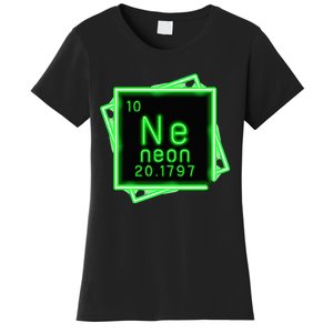 Neon Element Chemistry Periodic Table Science Nerd Women's T-Shirt