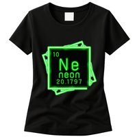 Neon Element Chemistry Periodic Table Science Nerd Womens T-Shirt