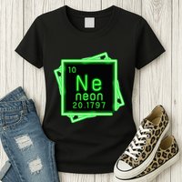 Neon Element Chemistry Periodic Table Science Nerd Womens T-Shirt
