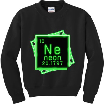Neon Element Chemistry Periodic Table Science Nerd Kids Sweatshirt