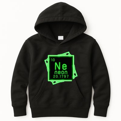 Neon Element Chemistry Periodic Table Science Nerd Kids Hoodie
