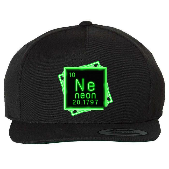 Neon Element Chemistry Periodic Table Science Nerd Wool Snapback Cap