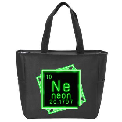Neon Element Chemistry Periodic Table Science Nerd Zip Tote Bag