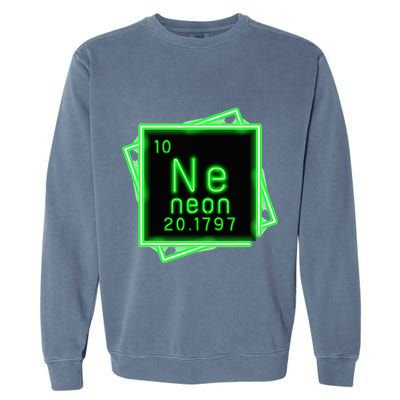 Neon Element Chemistry Periodic Table Science Nerd Garment-Dyed Sweatshirt