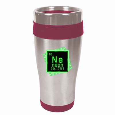 Neon Element Chemistry Periodic Table Science Nerd 16oz Travel Tumbler