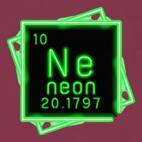 Neon Element Chemistry Periodic Table Science Nerd 16oz Travel Tumbler