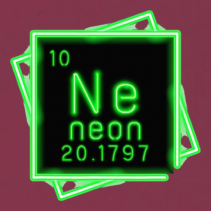 Neon Element Chemistry Periodic Table Science Nerd 16oz Travel Tumbler