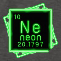 Neon Element Chemistry Periodic Table Science Nerd Vector Backpack