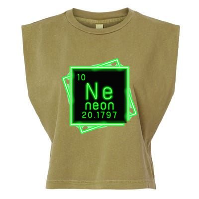 Neon Element Chemistry Periodic Table Science Nerd Garment-Dyed Women's Muscle Tee