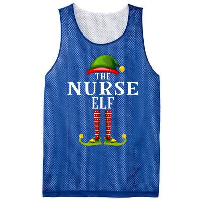 Nurse Elf Christmas Matching Family Group Pjs Cute Gift Mesh Reversible Basketball Jersey Tank