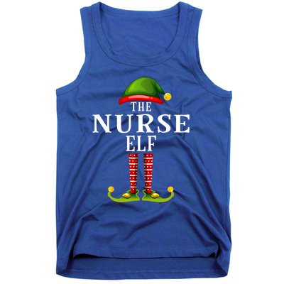 Nurse Elf Christmas Matching Family Group Pjs Cute Gift Tank Top