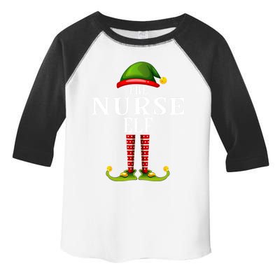 Nurse Elf Christmas Matching Family Group Pjs Cute Gift Toddler Fine Jersey T-Shirt