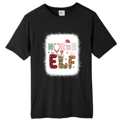 Nurse Elf Christmas Stethoscope Nurses Xmas Pajamas Gift Tall Fusion ChromaSoft Performance T-Shirt