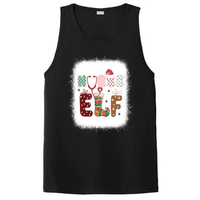 Nurse Elf Christmas Stethoscope Nurses Xmas Pajamas Gift PosiCharge Competitor Tank