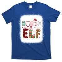 Nurse Elf Christmas Stethoscope Nurses Xmas Pajamas Gift T-Shirt