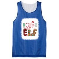 Nurse Elf Christmas Stethoscope Nurses Xmas Pajamas Gift Mesh Reversible Basketball Jersey Tank