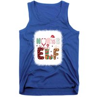 Nurse Elf Christmas Stethoscope Nurses Xmas Pajamas Gift Tank Top