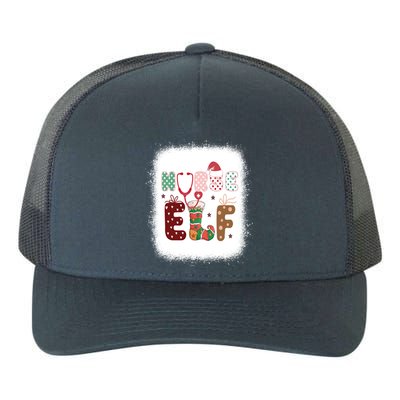 Nurse Elf Christmas Stethoscope Nurses Xmas Pajamas Gift Yupoong Adult 5-Panel Trucker Hat