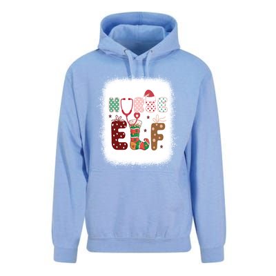 Nurse Elf Christmas Stethoscope Nurses Xmas Pajamas Gift Unisex Surf Hoodie