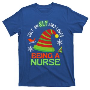 Nurse Elf Christmas Party Matching Family Gift T-Shirt