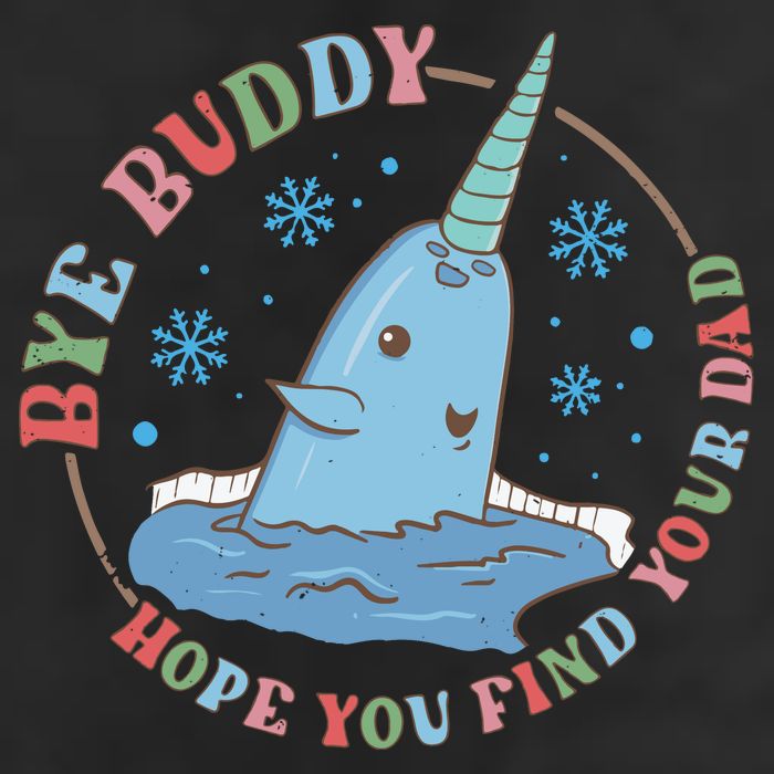 Narwhal Elf Christmas Movie Funny Holiday Cool Comfort Performance Bucket Hat
