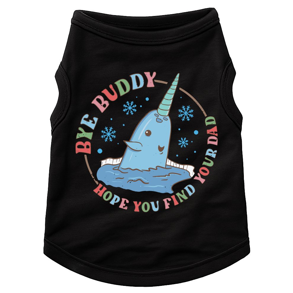 Narwhal Elf Christmas Movie Funny Holiday Doggie Tank
