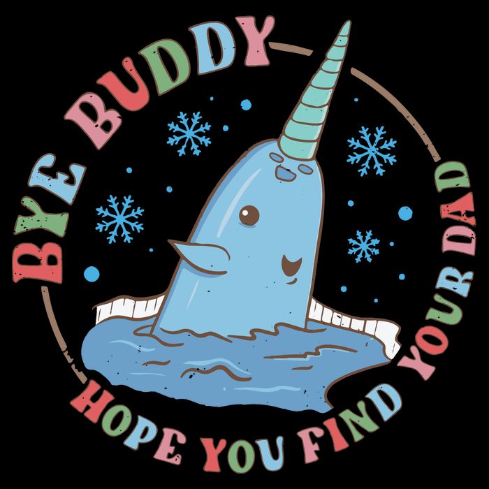 Narwhal Elf Christmas Movie Funny Holiday Doggie Tank