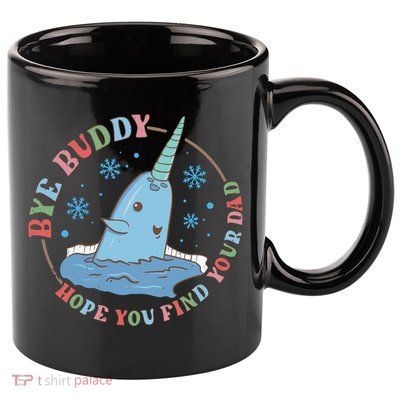 Narwhal Elf Christmas Movie Funny Holiday 11oz C Handle Ceramic Mug