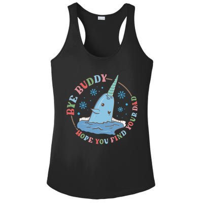 Narwhal Elf Christmas Movie Funny Holiday Ladies PosiCharge Competitor Racerback Tank