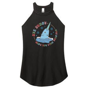 Narwhal Elf Christmas Movie Funny Holiday Women’s Perfect Tri Rocker Tank