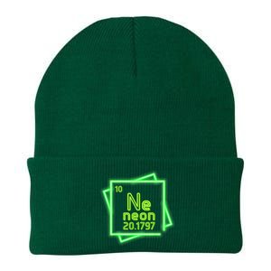 Neon Element Chemistry Periodic Table Science Nerd Knit Cap Winter Beanie