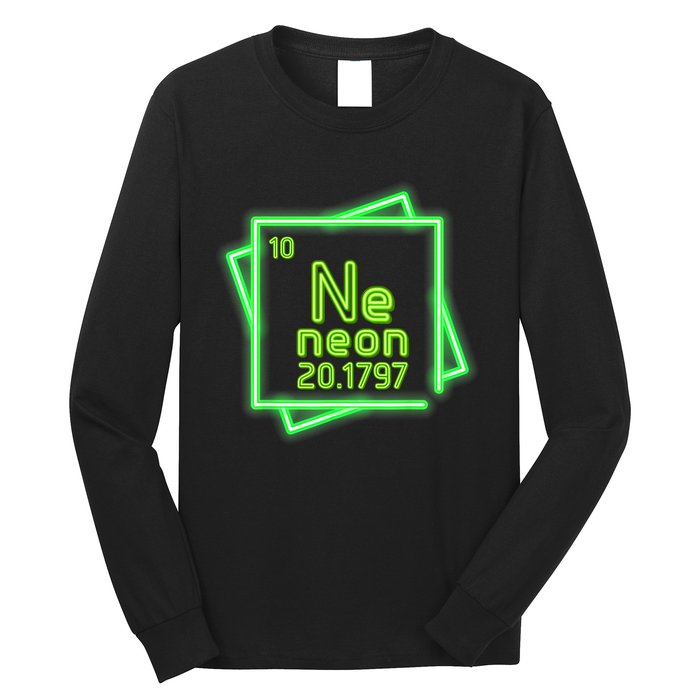 Neon Element Chemistry Periodic Table Science Nerd Long Sleeve Shirt