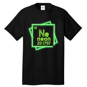 Neon Element Chemistry Periodic Table Science Nerd Tall T-Shirt