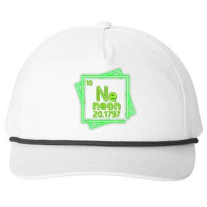 Neon Element Chemistry Periodic Table Science Nerd Snapback Five-Panel Rope Hat