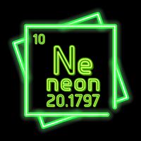 Neon Element Chemistry Periodic Table Science Nerd Flat Bill Trucker Hat