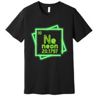 Neon Element Chemistry Periodic Table Science Nerd Premium T-Shirt