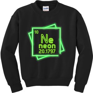 Neon Element Chemistry Periodic Table Science Nerd Kids Sweatshirt